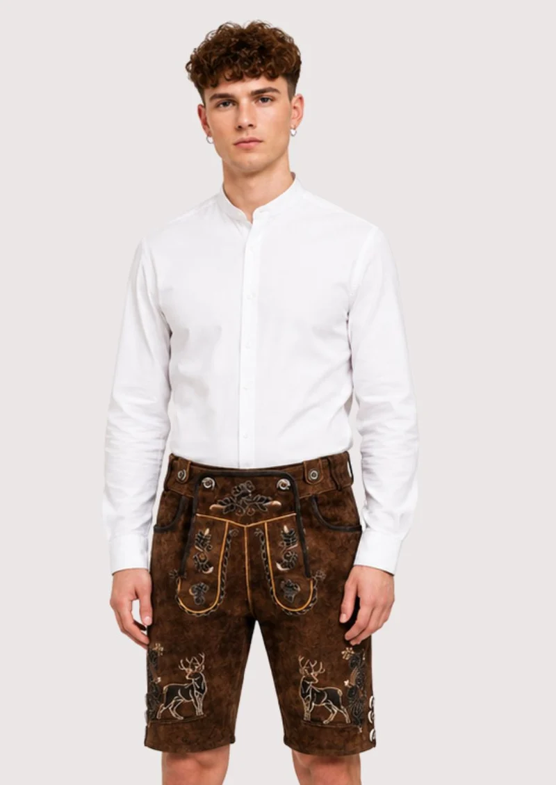 Men’s Rustic Leather Lederhosen