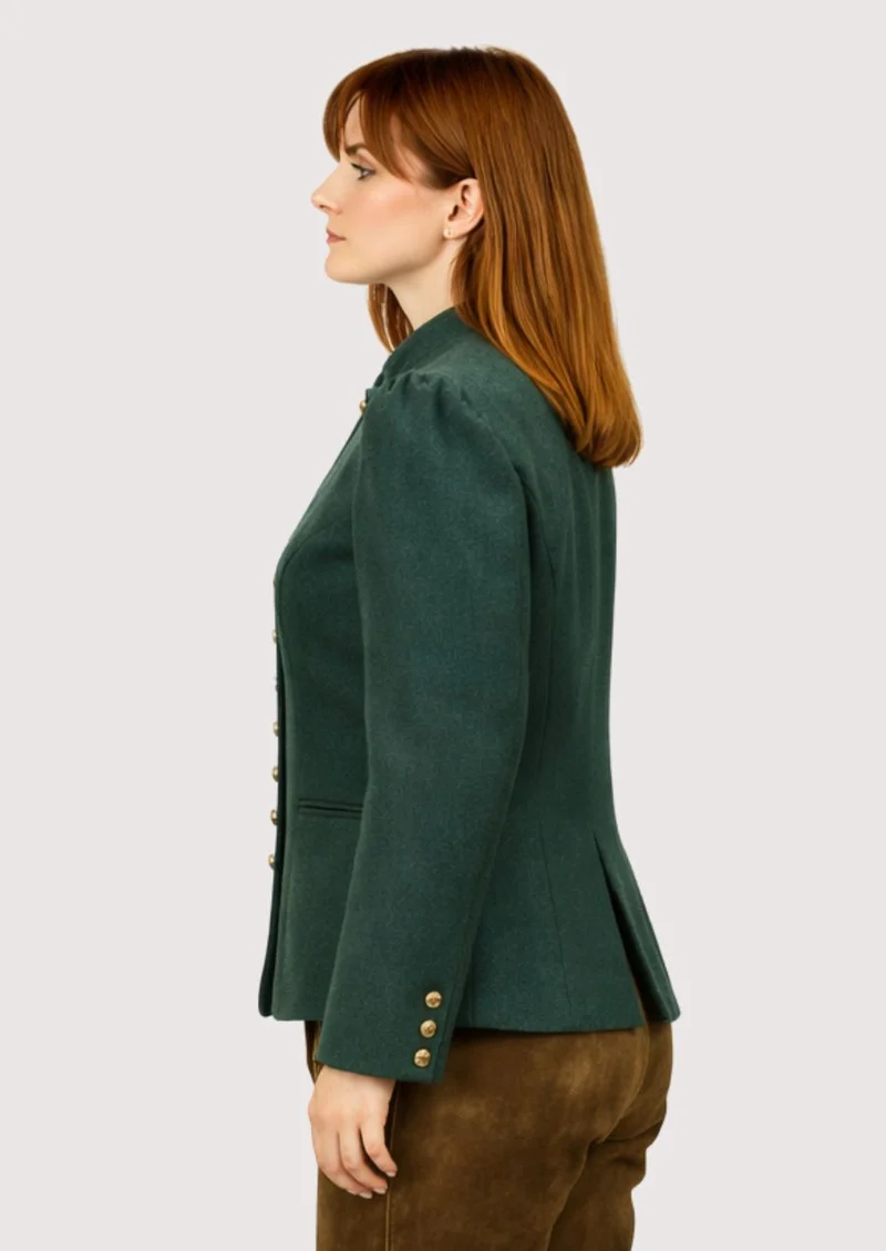 Women Forest Green Trachten Jacket