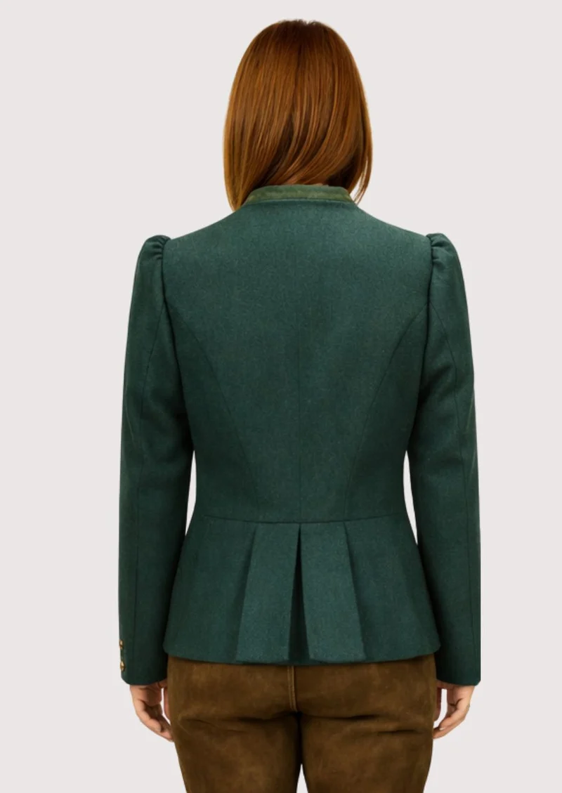 Women Forest Green Trachten Jacket