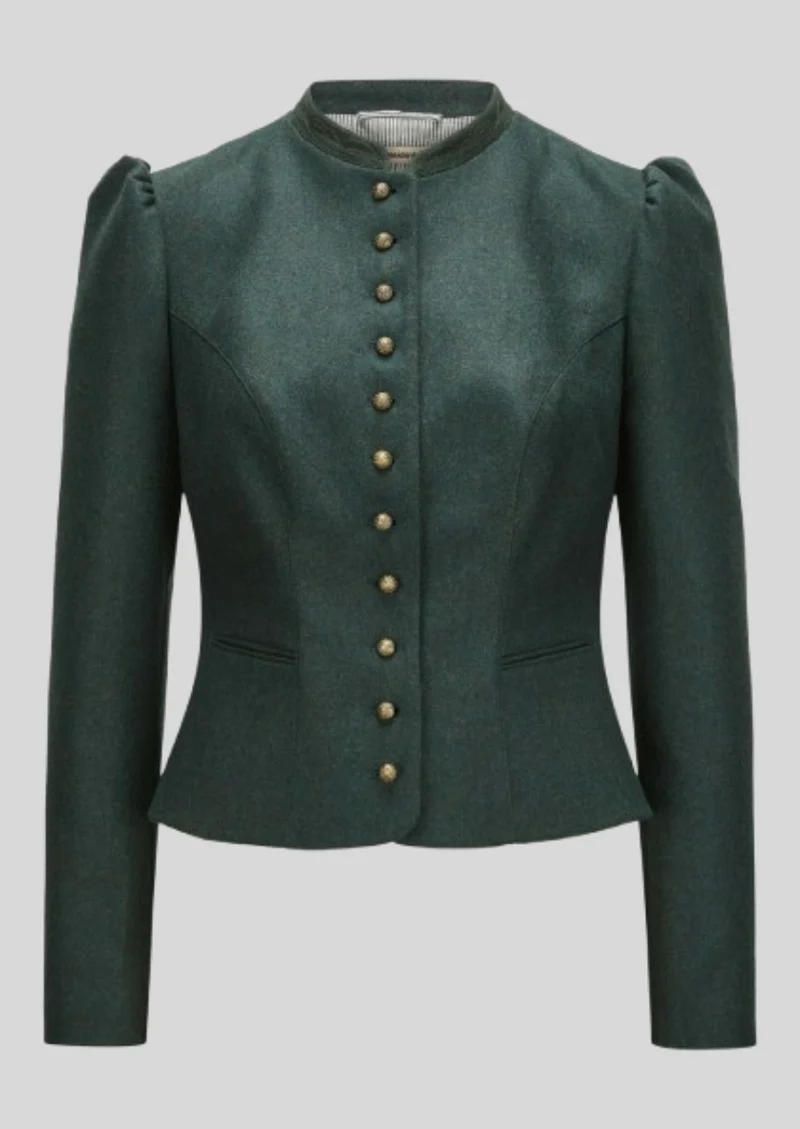 Women Forest Green Trachten Jacket