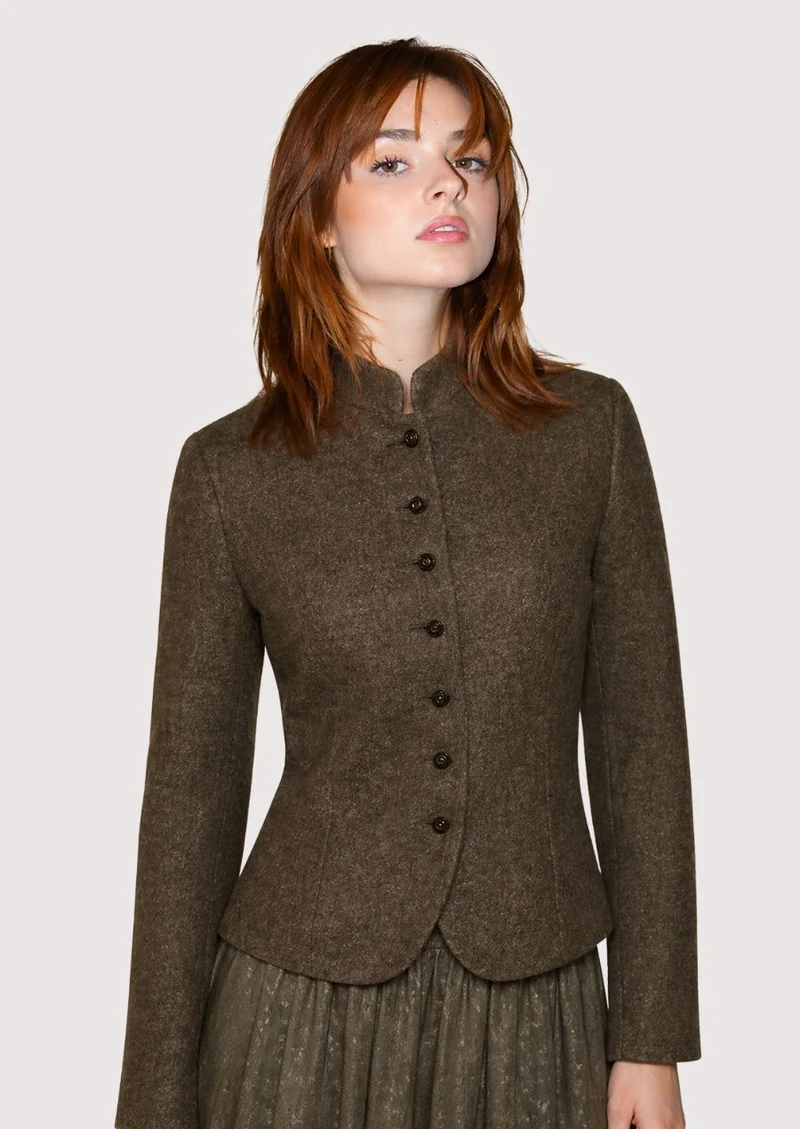 Womens Brown Trachten Jacket