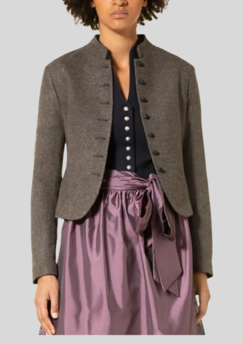 Womens Brown Trachten Jacket