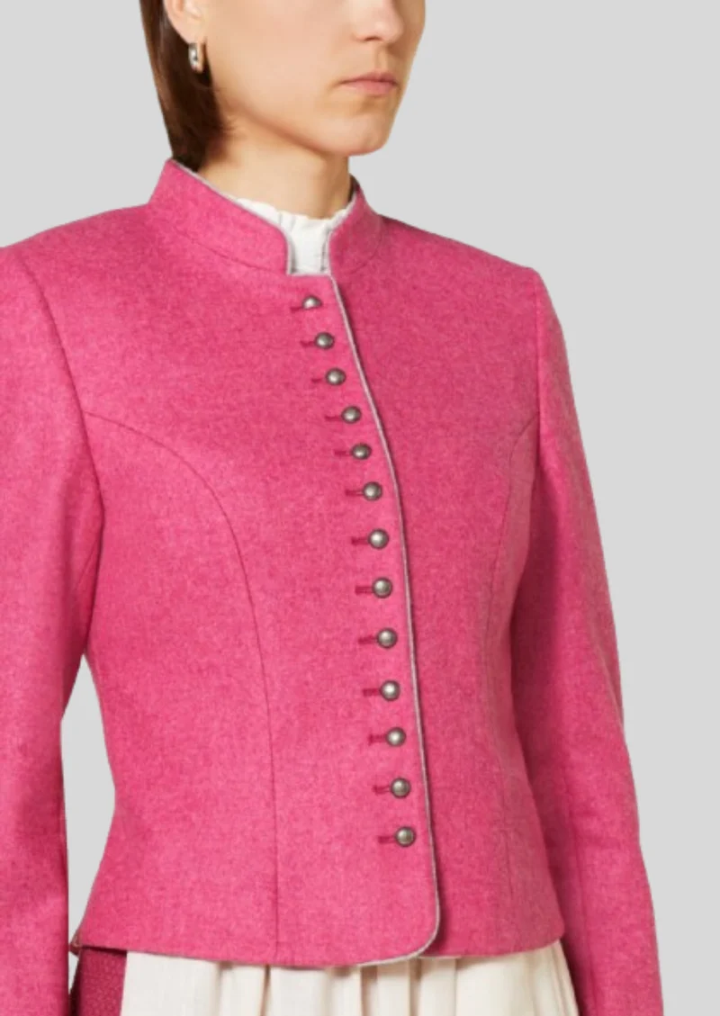 Womens Pink Trachten Jacket Classic