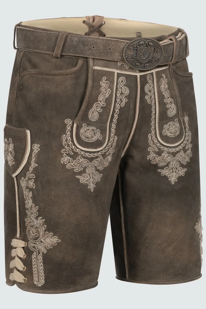 Kruger Men's Lederhosen "Olias" brown