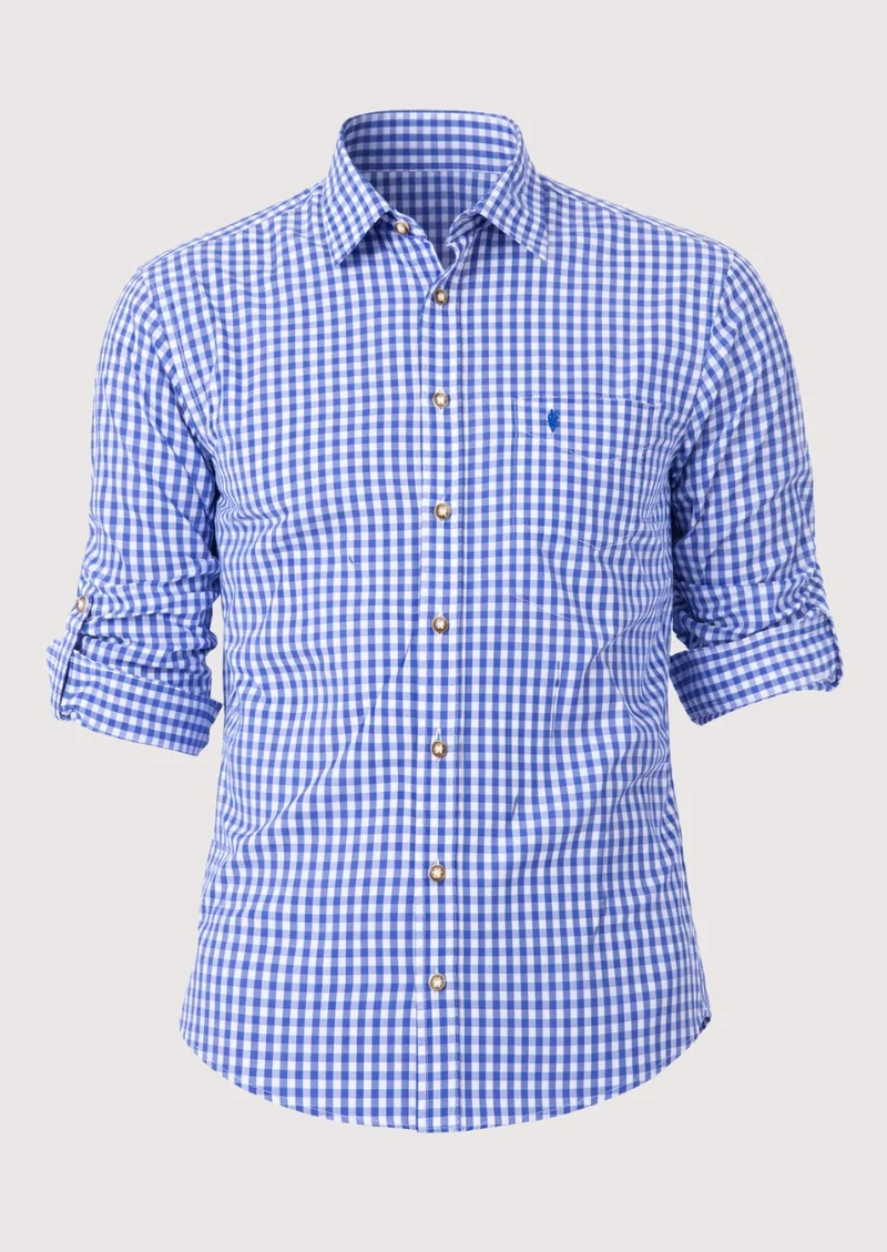 Mens Traditional Check Shirt Top