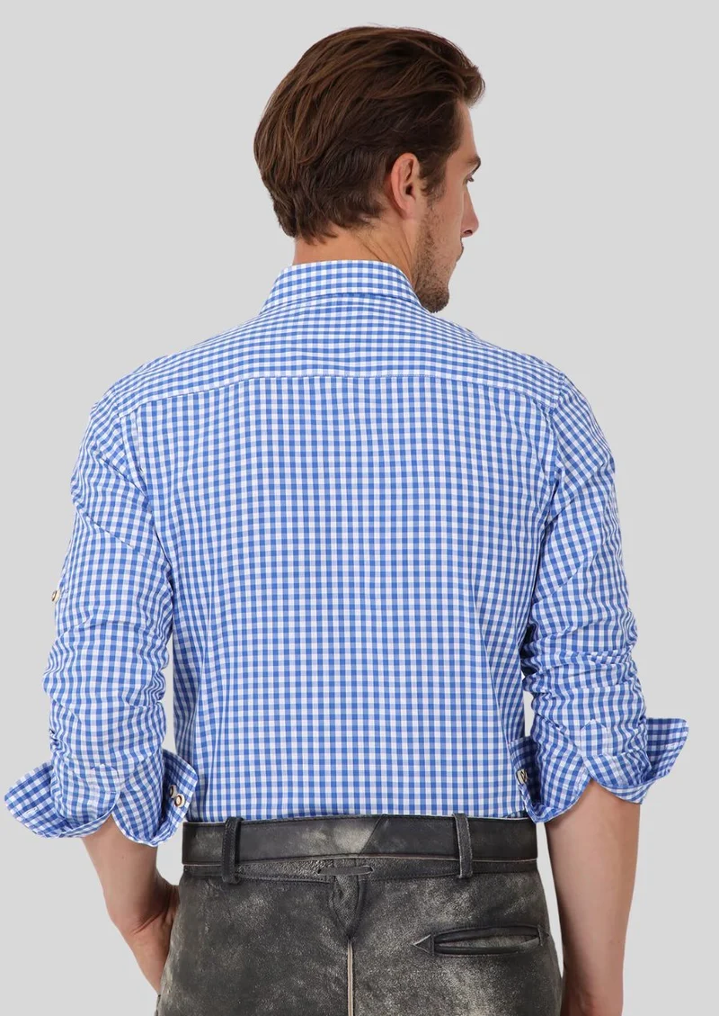 Mens Traditional Check Shirt Top
