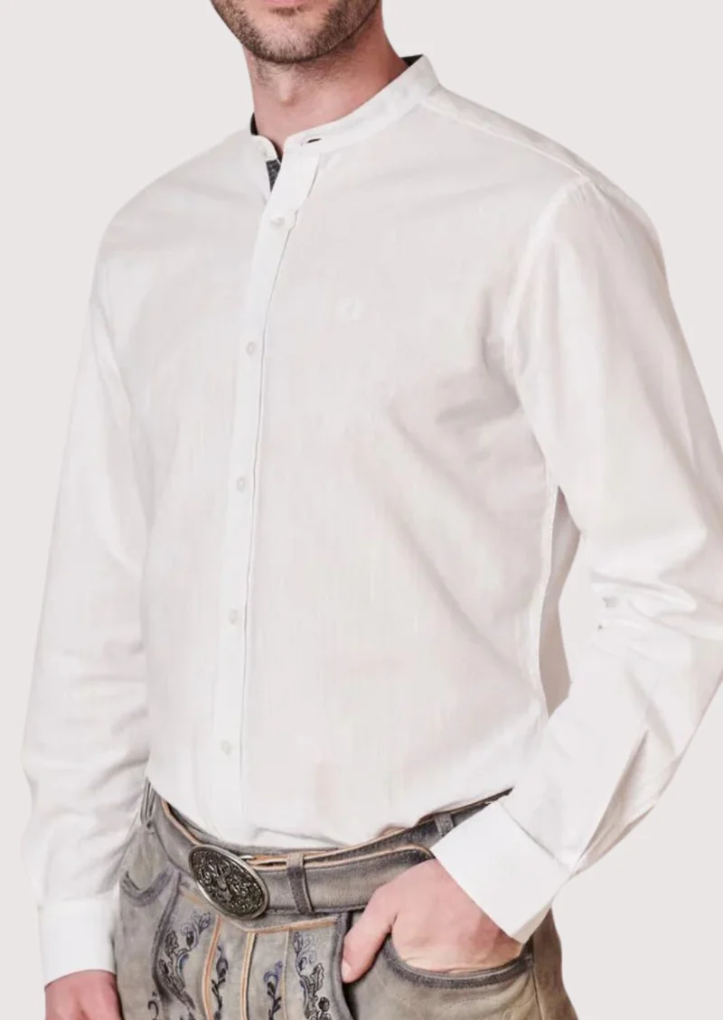 Mens Bavarian White Shirt Style