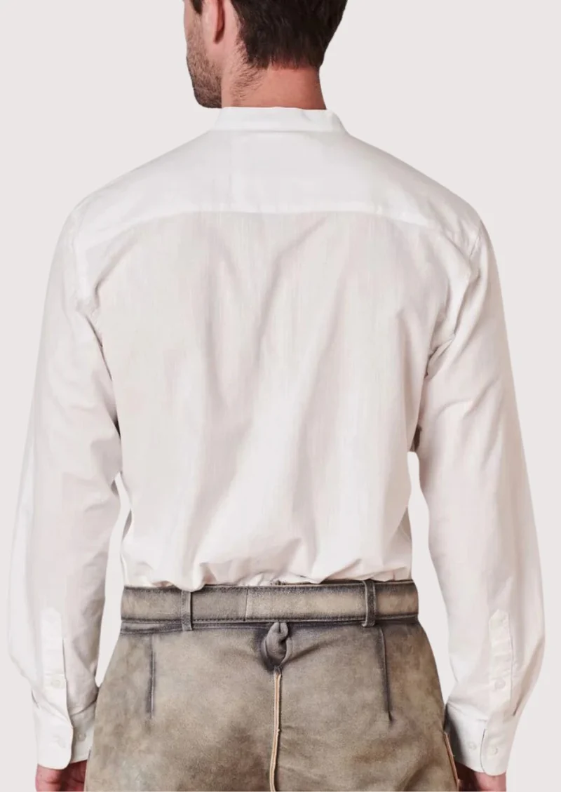 Mens Bavarian White Shirt Style