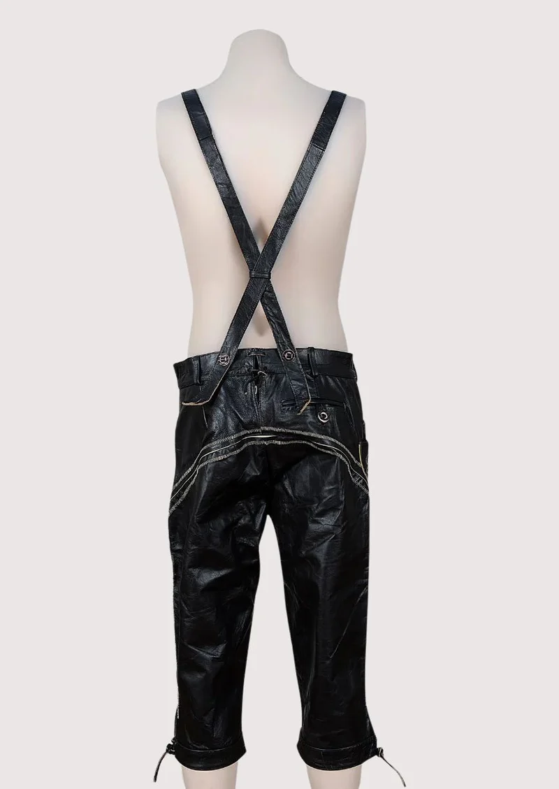Classic Handcrafted Bundhosen in Dark Black