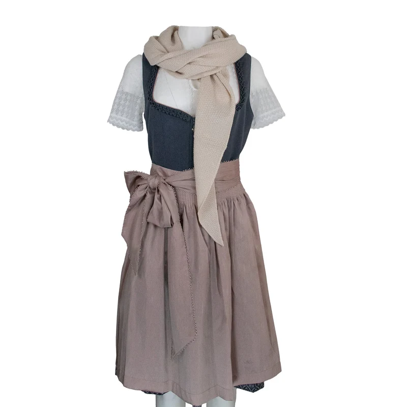 XL Strick Dreieckstuch - Schal 200 x 80 cm | Creme