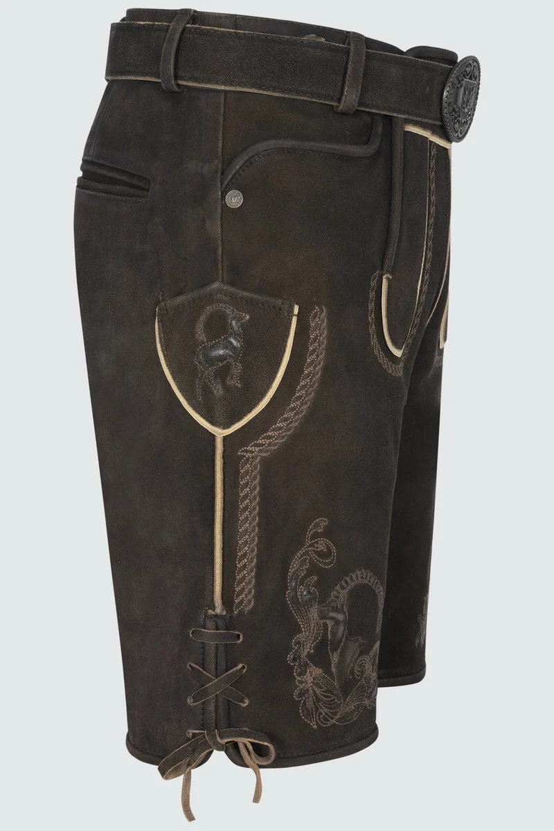 Kruger Men's Lederhosen "Balian" dark brown