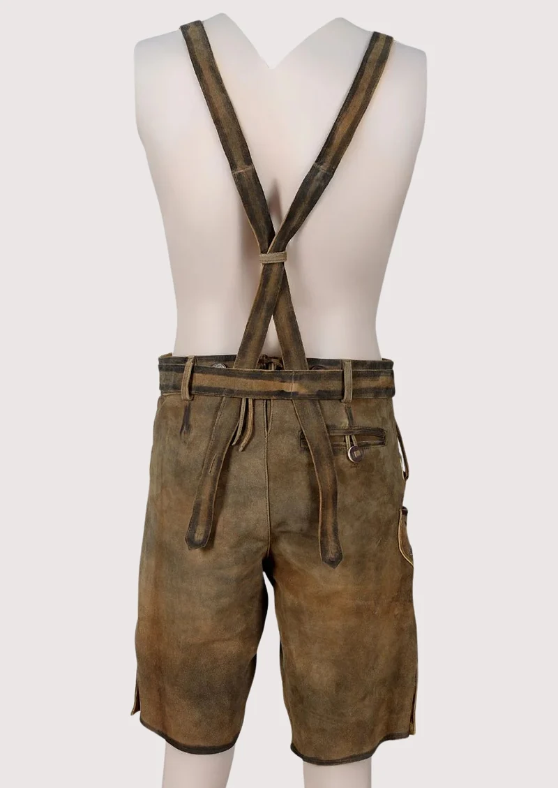 Trachten Short Lederhosen Shaded Wild Brown