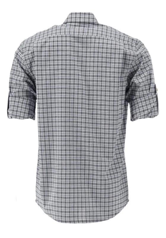 OS Trachten Men's Check Trachten Shirt "Benne" jeans