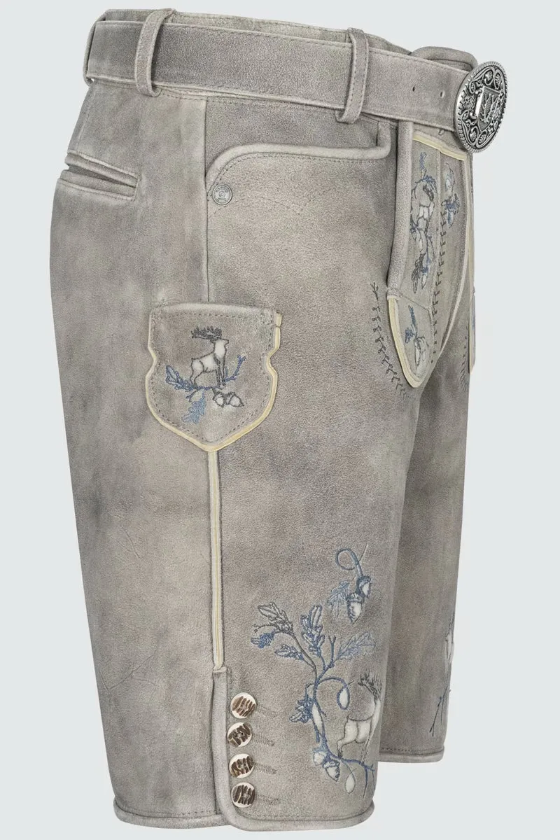 Kruger Men's Lederhosen "Ulfs" gray