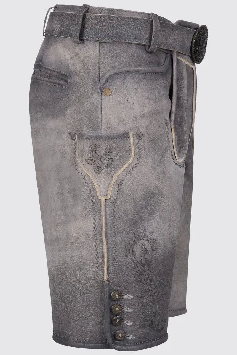 Kruger Men's Lederhosen "Wincent" gray