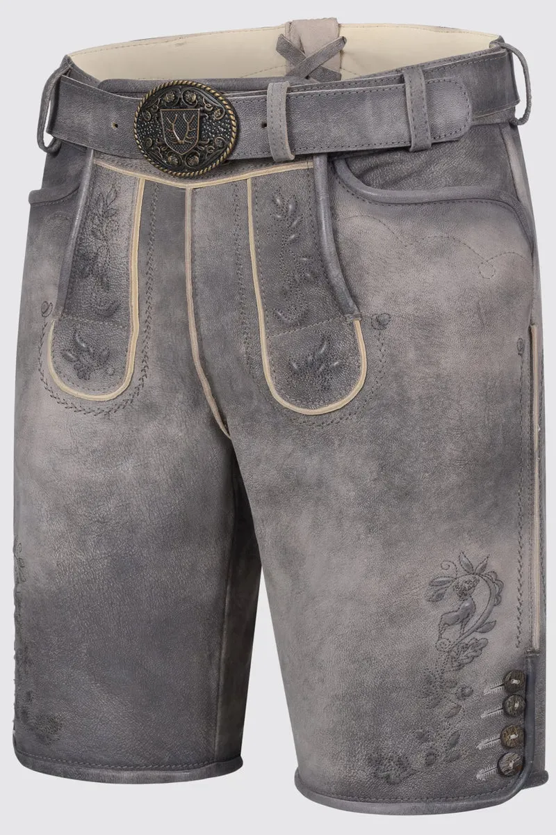Kruger Men's Lederhosen "Wincent" gray