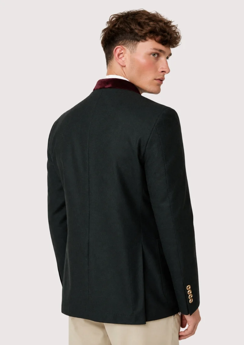 Mens Black Velvet Trim Alpine Fit
