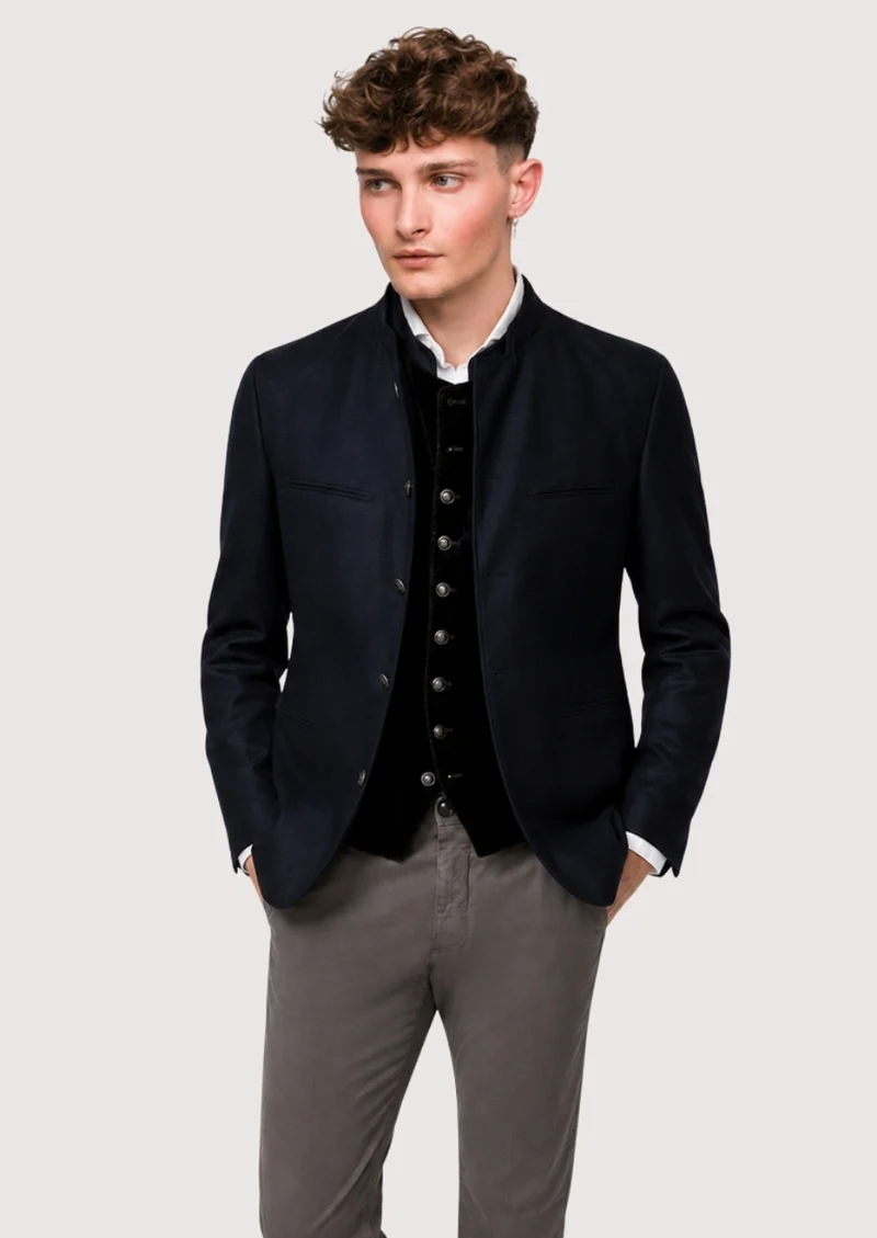 Mens Elegant Navy Alpine Jacket