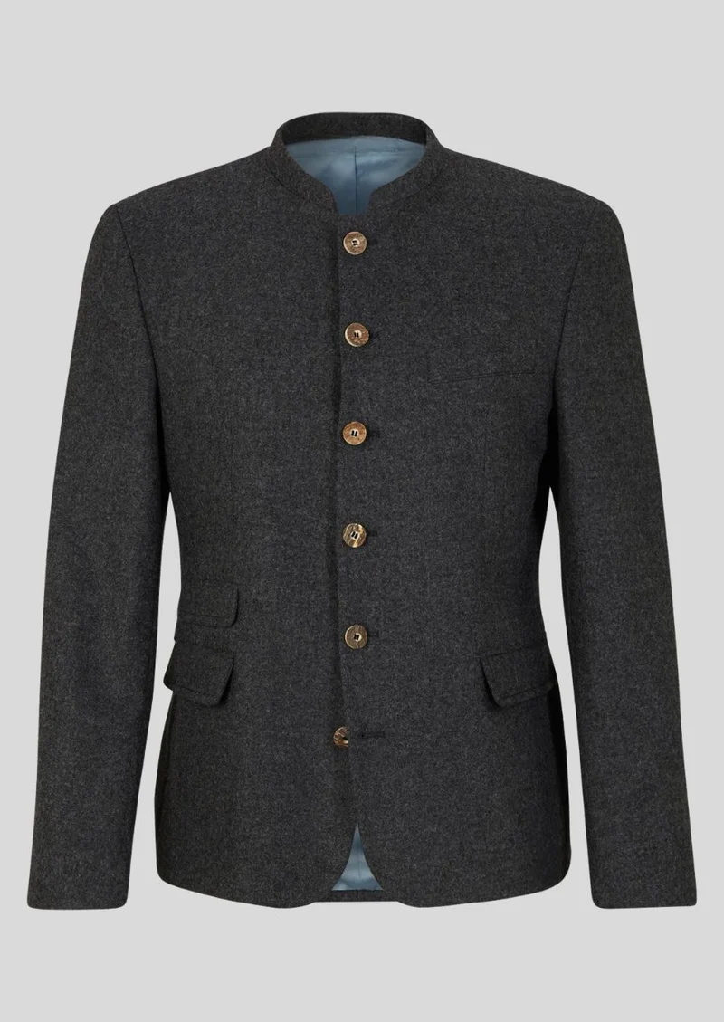 Mens Charcoal Bavarian Coat
