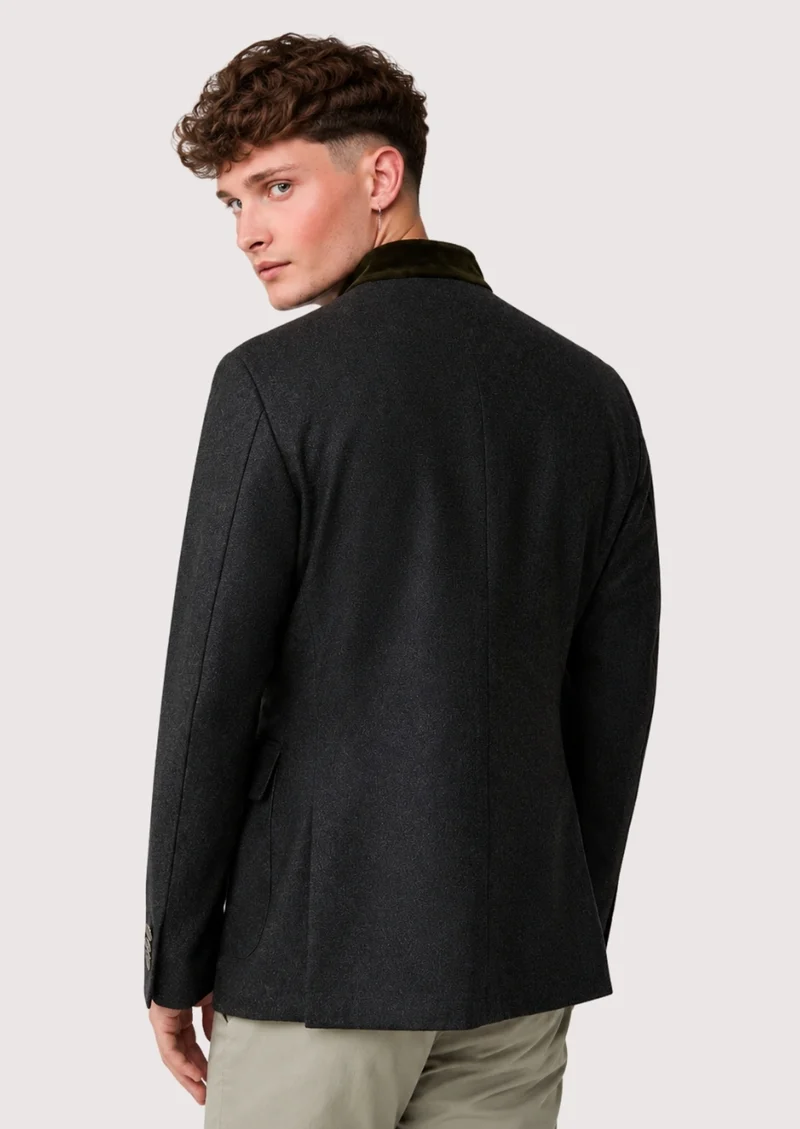 Mens Black Bavarian Alpine Coat