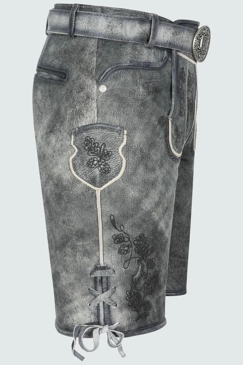 Kruger Men's Lederhosen "Okko" grey