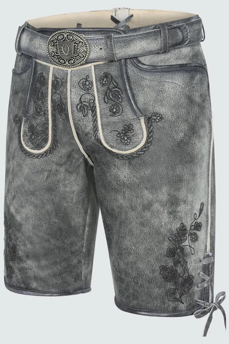 Kruger Men's Lederhosen "Okko" grey