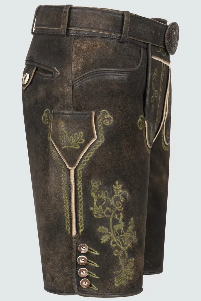Kruger Men's Lederhosen "Milian" with belt (size 50,60)
