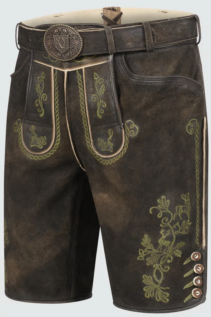 Kruger Men's Lederhosen "Milian" with belt (size 50,60)