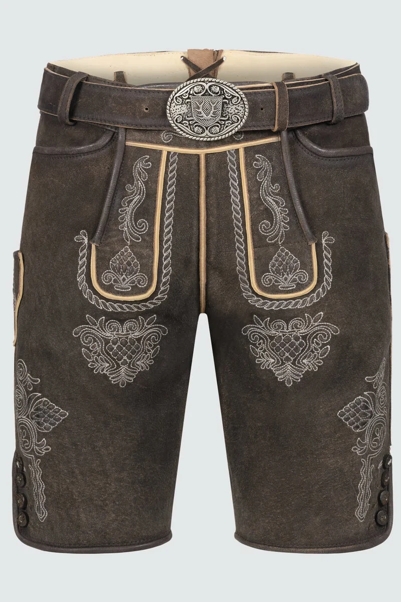 Kruger Men's Lederhosen "Vinc" with belt (low stock)
