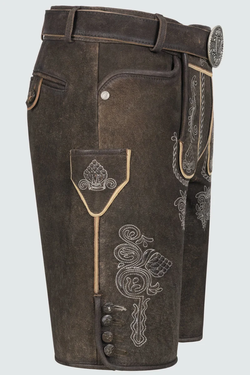 Kruger Men's Lederhosen "Vinc" with belt (low stock)
