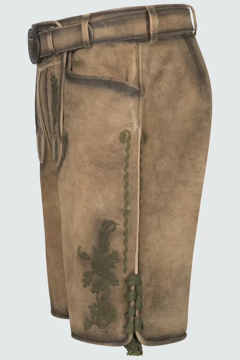 Kruger Men's Lederhosen "Ulli" with belt (54)