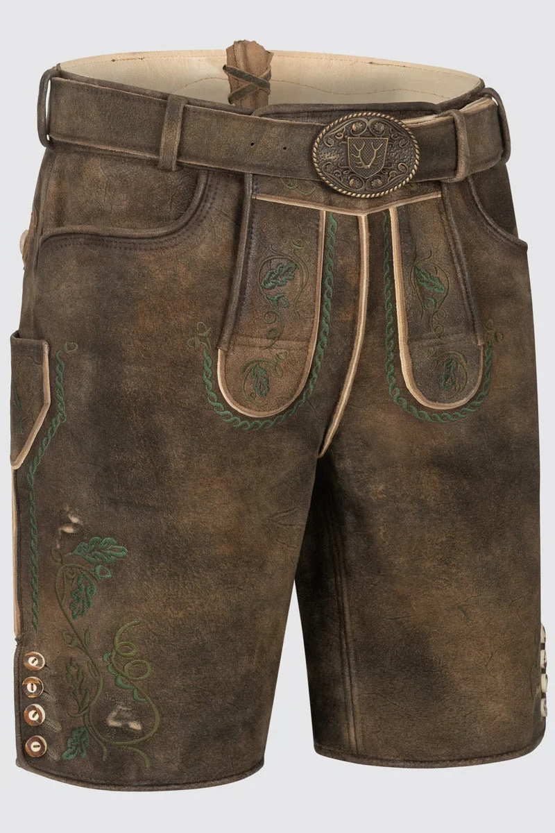 Kruger Men's Lederhosen "Tarius" with belt