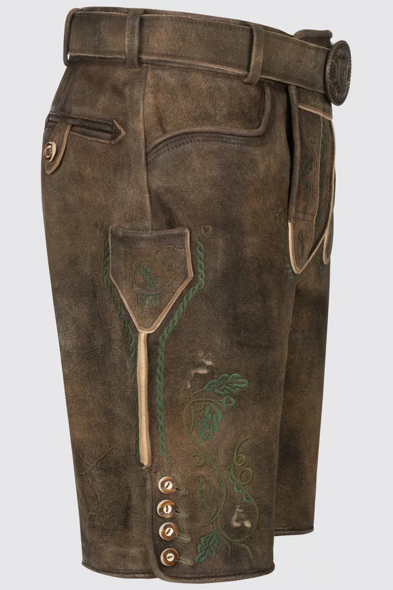 Kruger Men's Lederhosen "Tarius" with belt