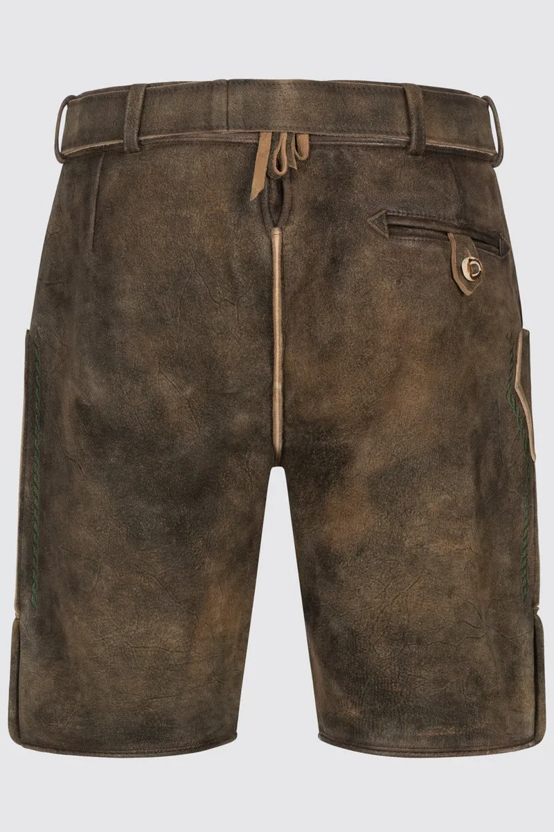 Kruger Men's Lederhosen "Tarius" with belt