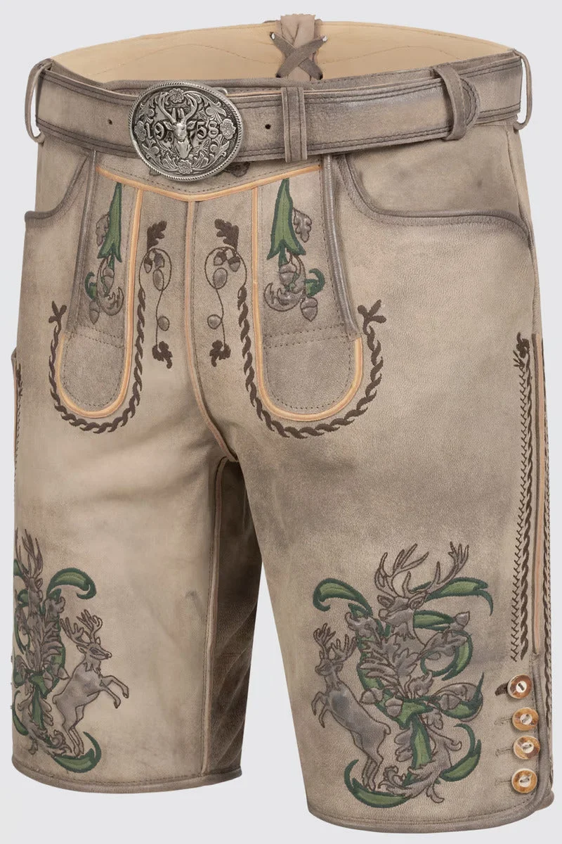 Kruger Men's Lederhosen "Steven" with belt
