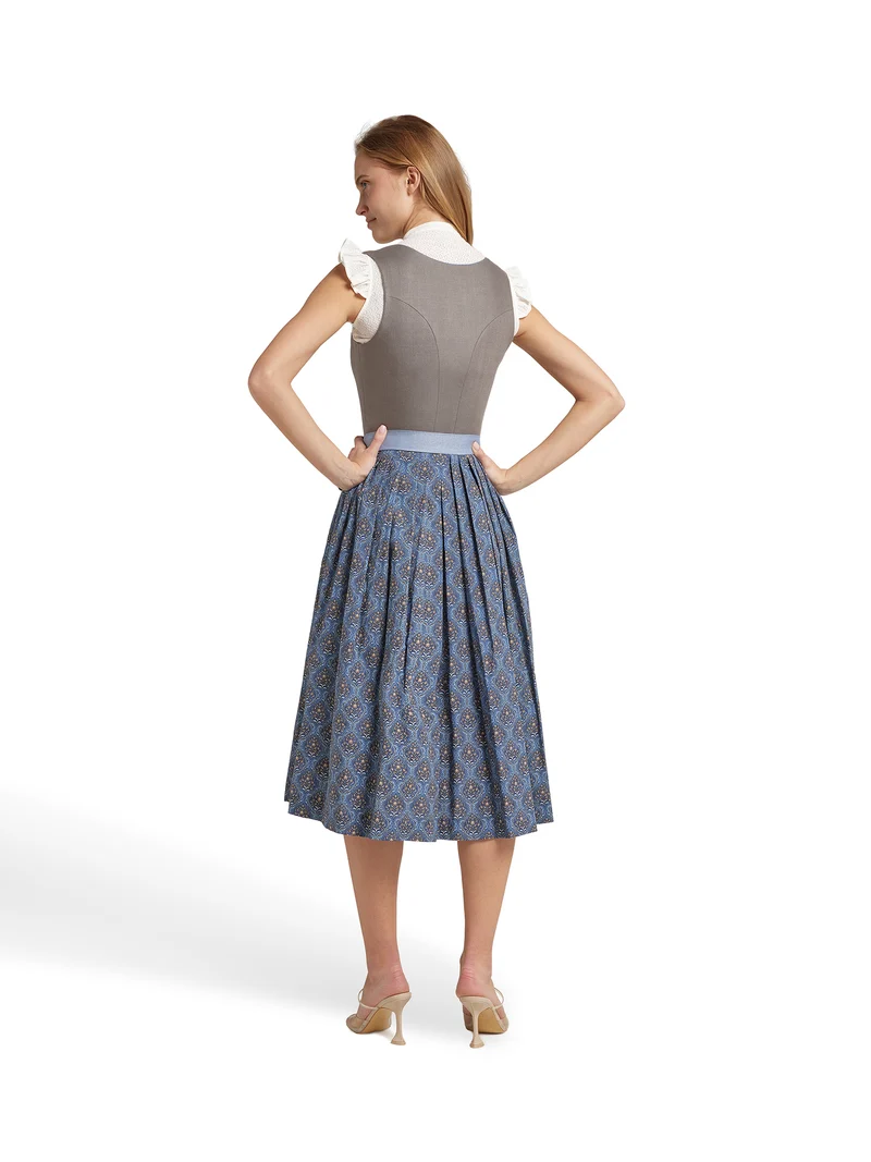 Stretch-Spitzenbluse mit kurzem Flügel-Ärmel