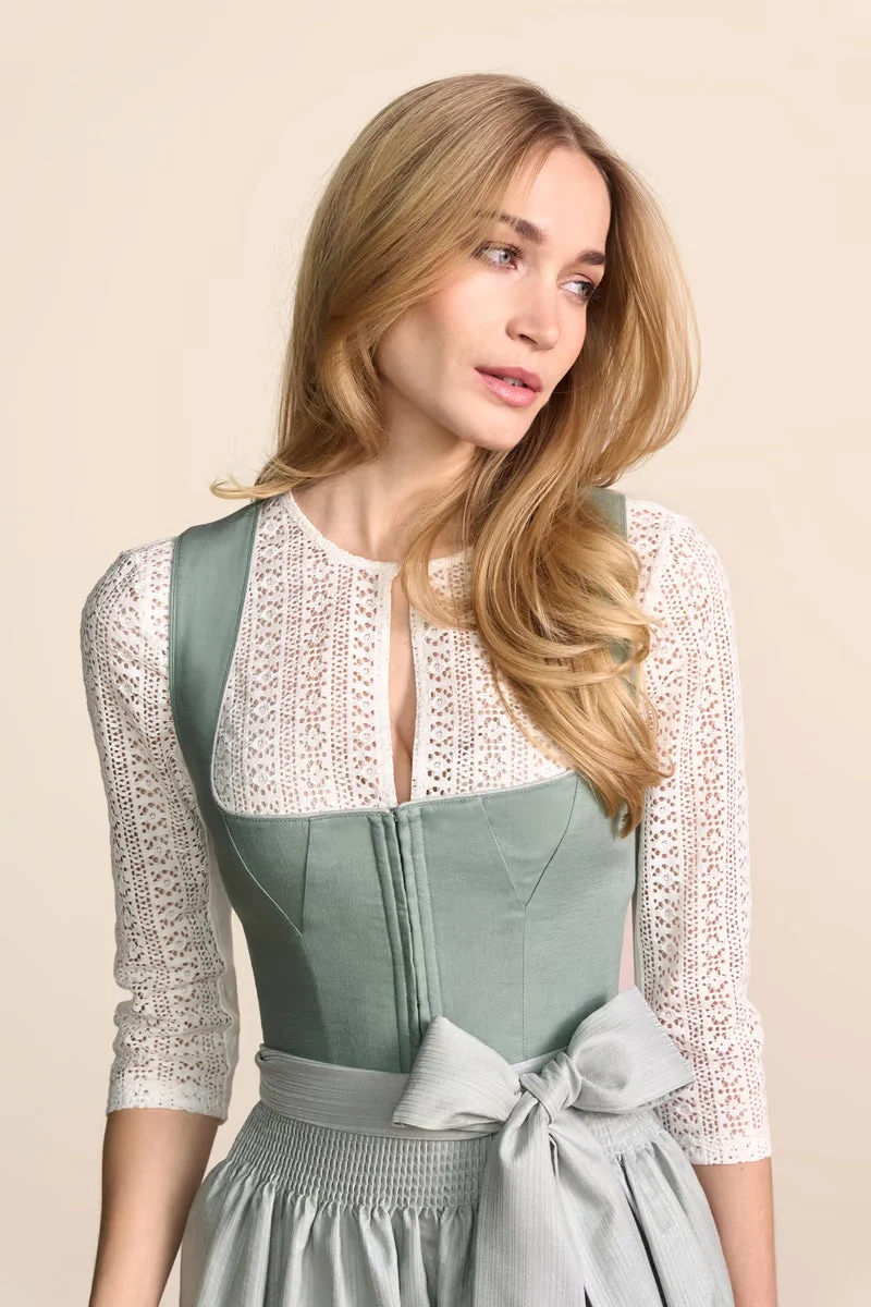 Kruger Virelia Midi Dirndl, Green — 60cm 2pc Set