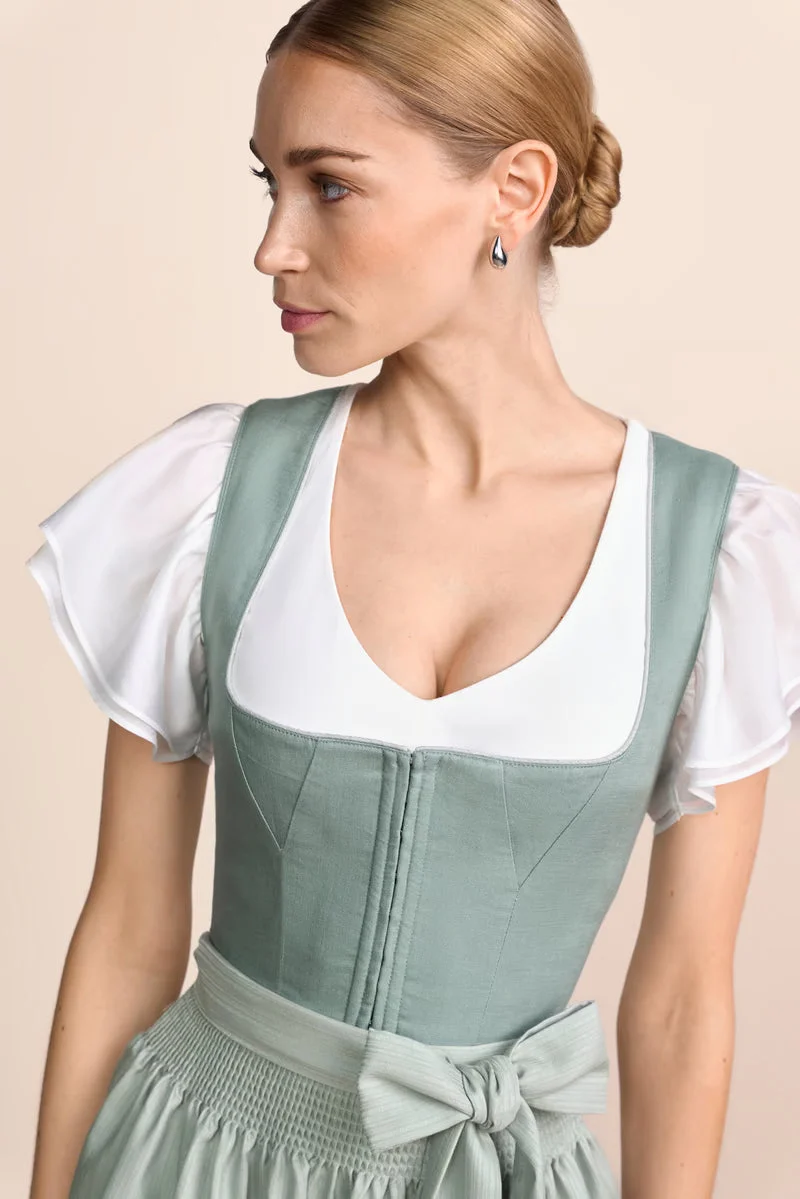 Kruger Virelia Long Dirndl, Green — 70cm 2pc Set
