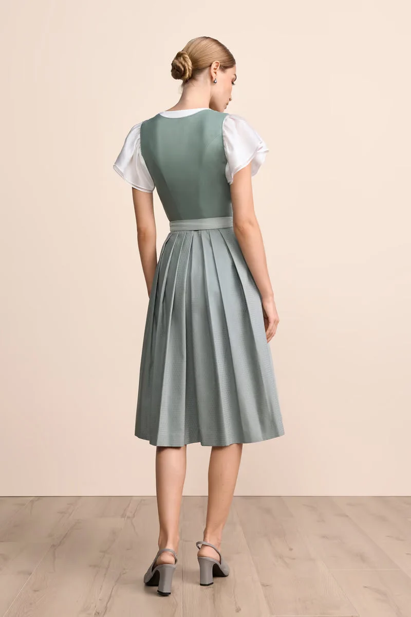 Kruger Virelia Long Dirndl, Green — 70cm 2pc Set
