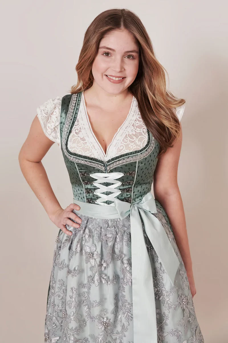 Kruger Hira Mini Dirndl, Green — 50cm 2pc Set