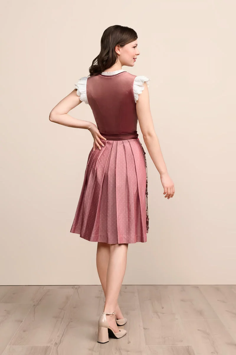 Kruger Kaelyn Midi Dirndl, Red — 60cm 2pc Set