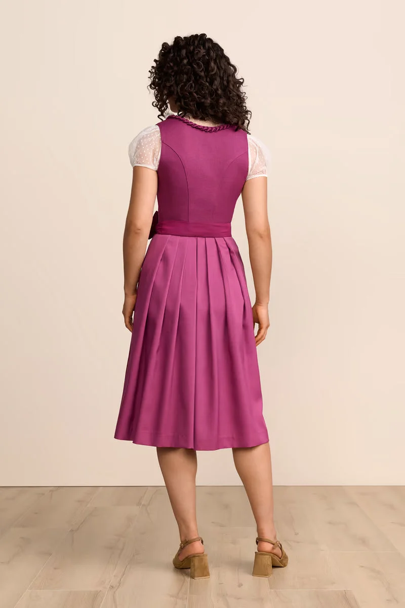 Kruger Minka Long Dirndl, Pink — 70cm 2pc Set