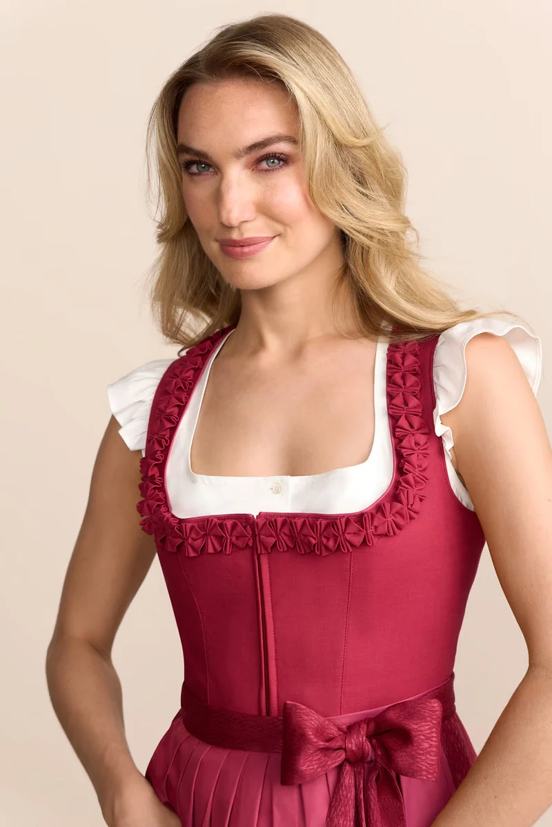 Kruger Birva Long Dirndl, Pink — 70cm 2pc Set