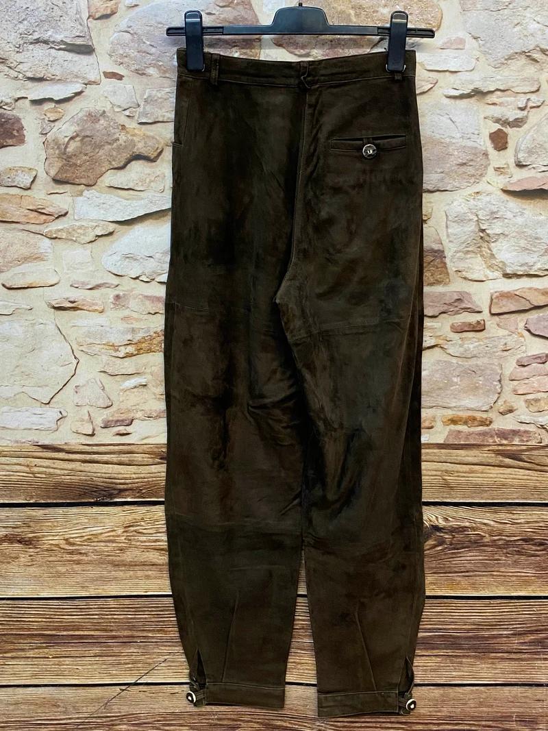 Vintage Trachtenlederhose Damen lang Gr. 36