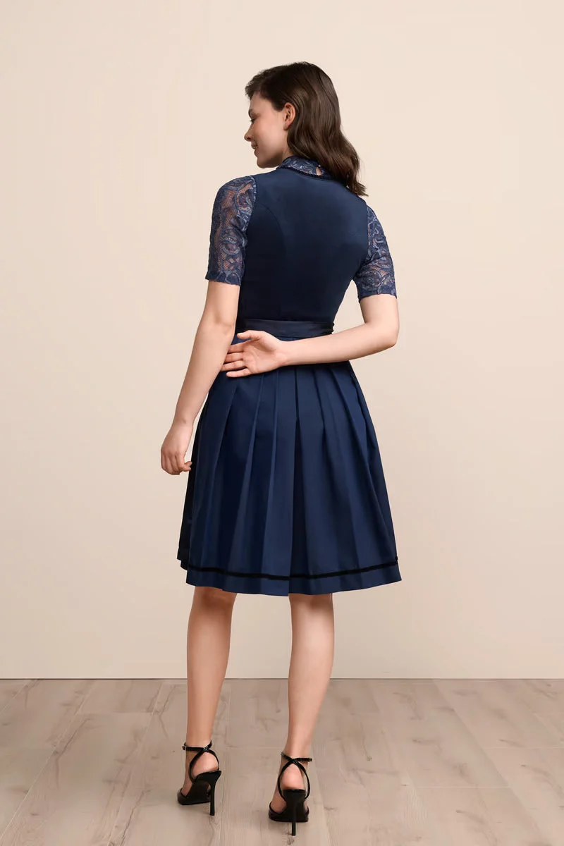 Kruger Elenora Midi Dirndl, Blue — 60cm 2pc Set