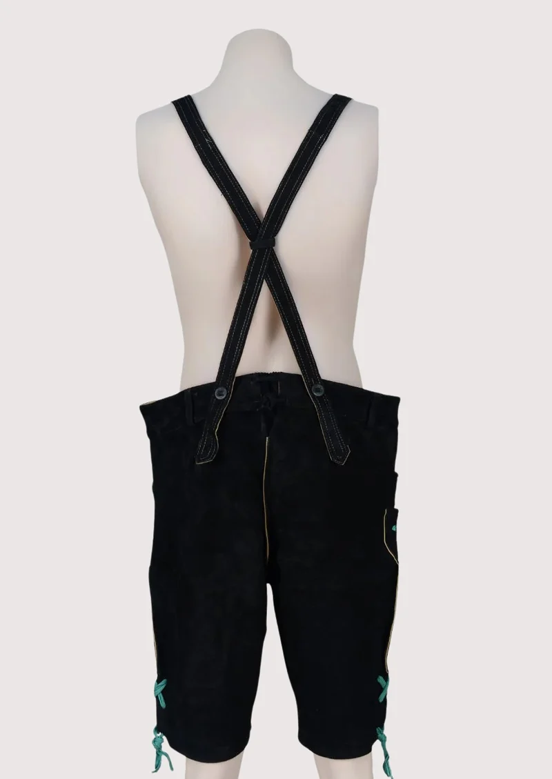 Men’s Bavarian Black Lederhosen