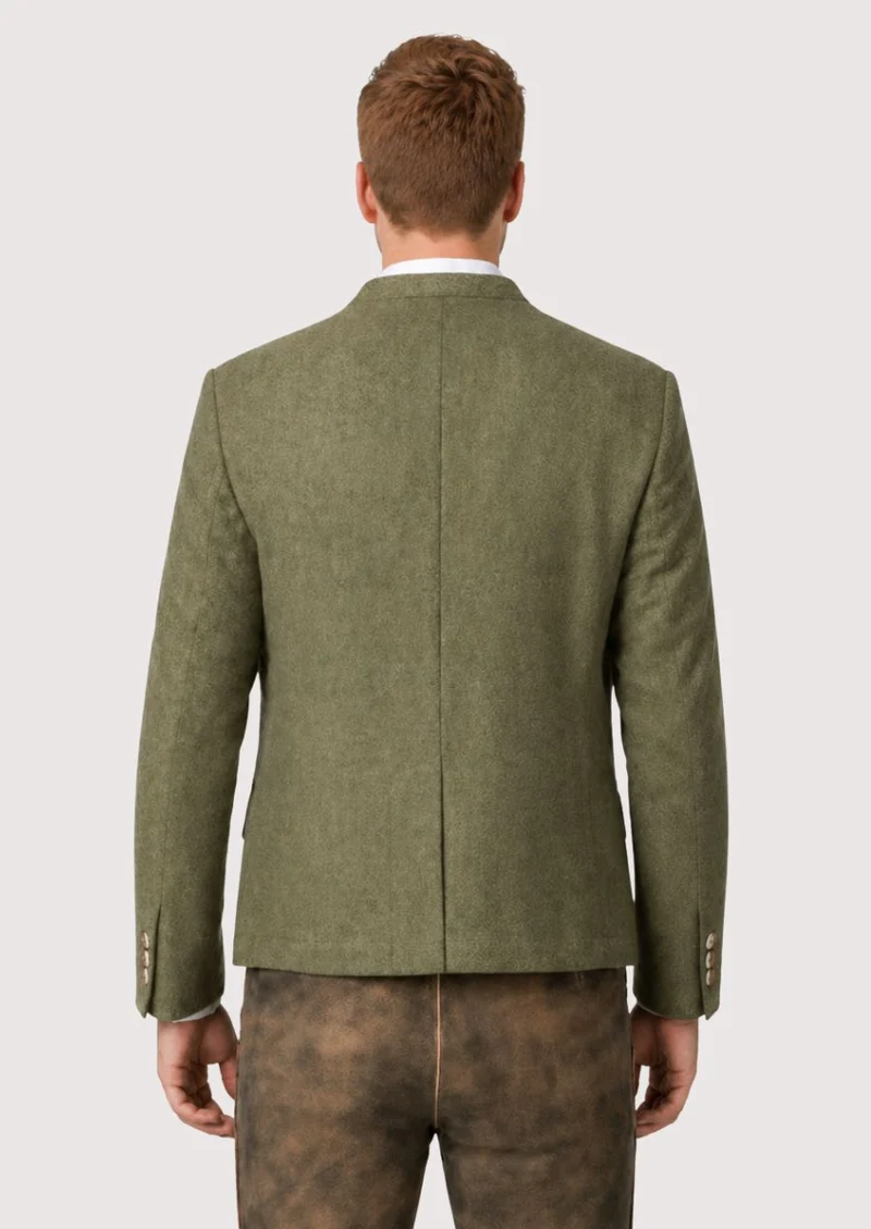 Mens Olive Green Trachten Jacket