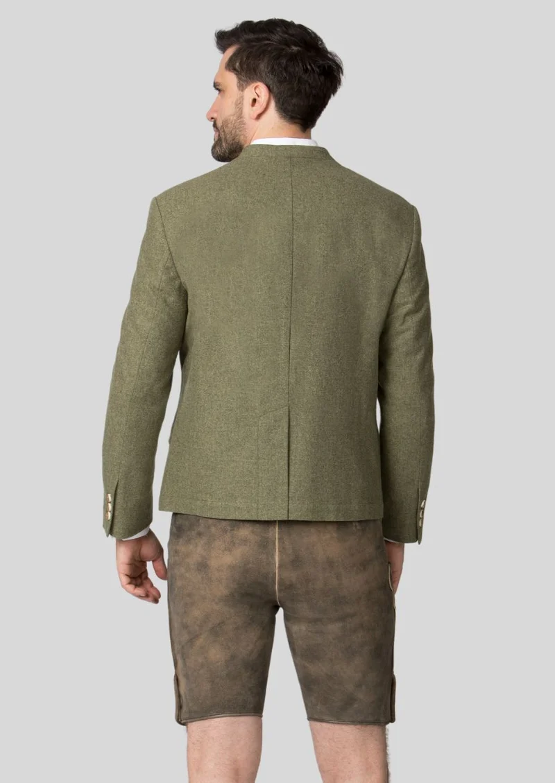 Mens Olive Green Trachten Jacket