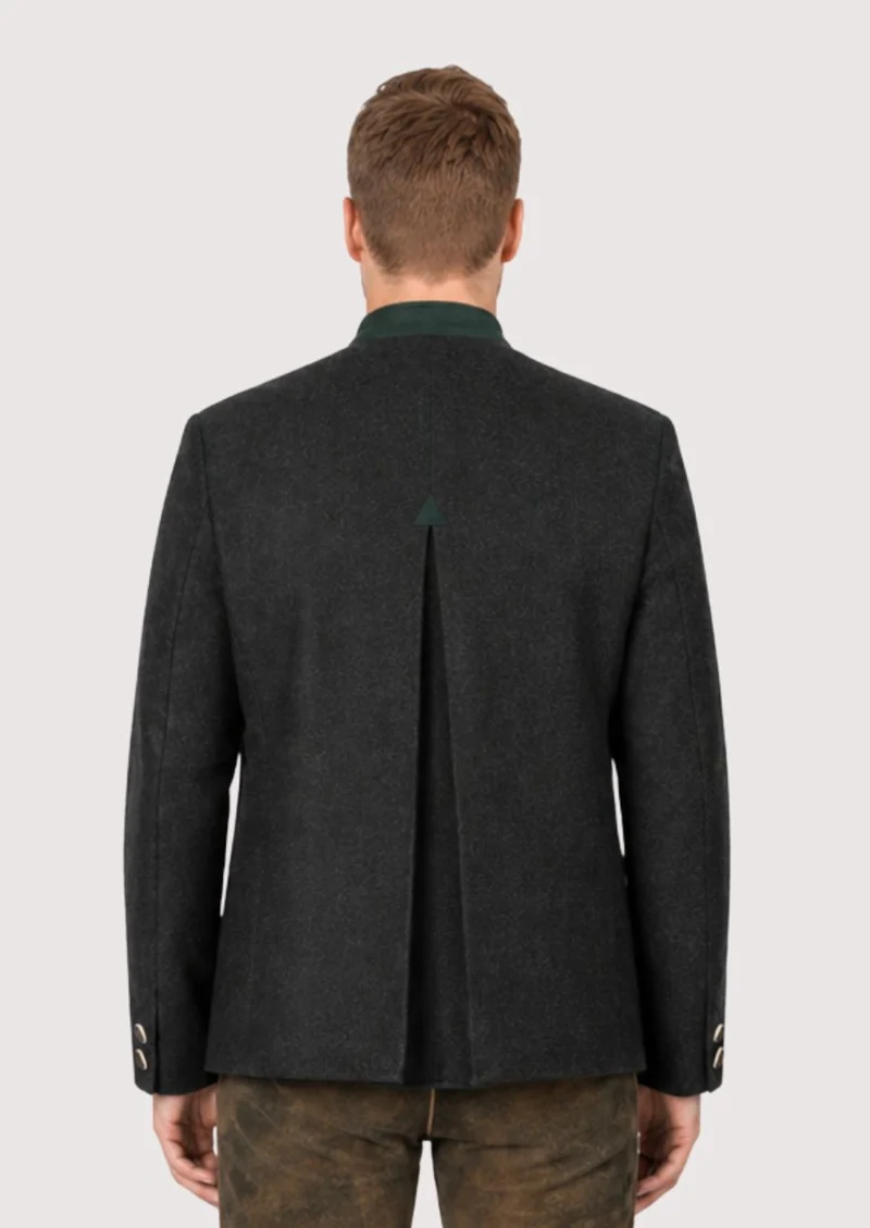 Mens Bavarian Charcoal Trachten Jacket