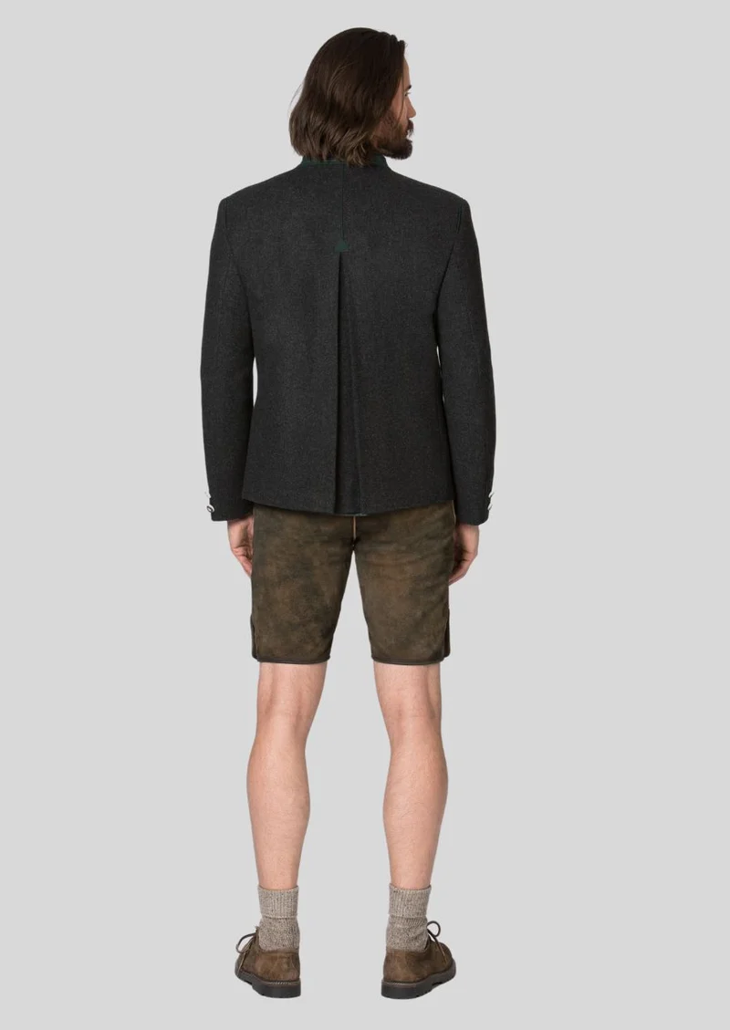 Mens Bavarian Charcoal Trachten Jacket